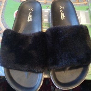 Blinged out furry slides